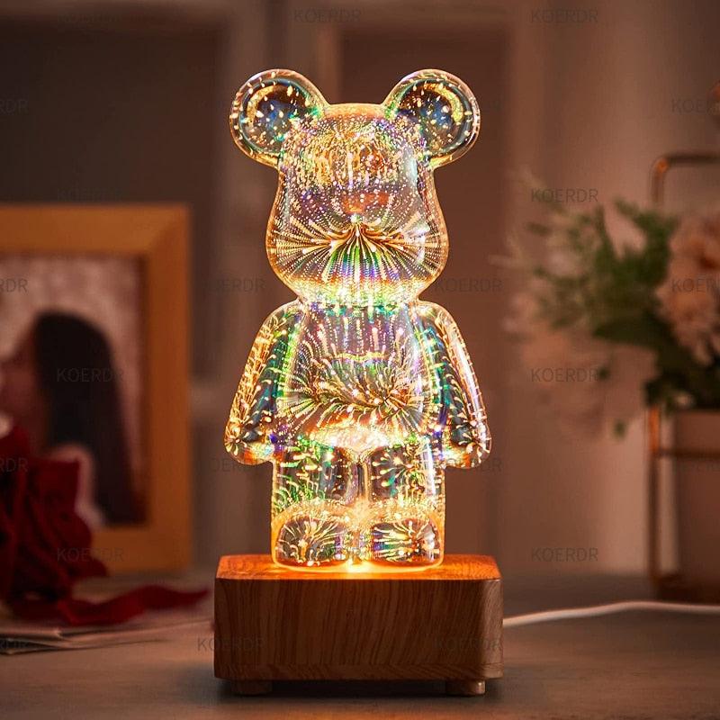 Luminária Urso Fogos de Artifício - Bear Firework - Cat Ninja